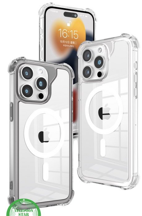 MagSafe Hoesje voor iPhone 16 Pro Silicone &ndash; Transparant, Flexibel &amp; Compatible | Telefoonstar