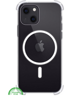 Hoesje voor iPhone 13 mini Shockproof MagSafe Transparant, Sterk &amp; Magnetisch