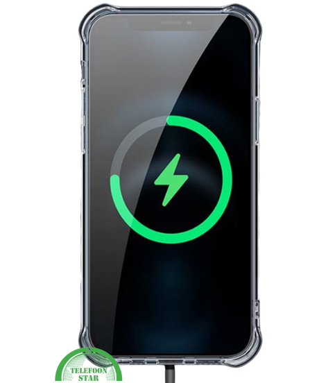 Hoesje voor iPhone 12 Silicone, Slank, Sterk &amp; Transparant MagSafe