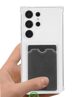 Transparant Hoesje voor Samsung S23 Ultra met Kaartvak, Praktisch, Slank & Shockproof