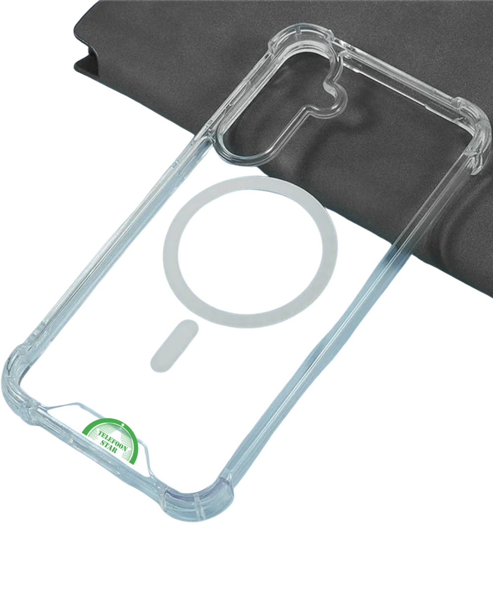 Hoesje voor Samsung S25 Plus transparant TPU, Slank, Sterk & MagSafe-Compatibel