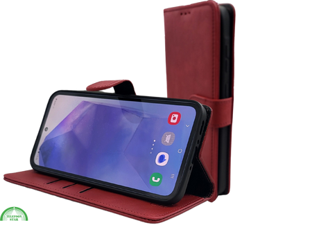 Hoesje voor Samsung Galaxy S26 Plus Boekcase Leer Rood