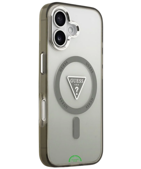 Hoesje iPhone 17 Transparant Grijs MagRing SmokeShield Case