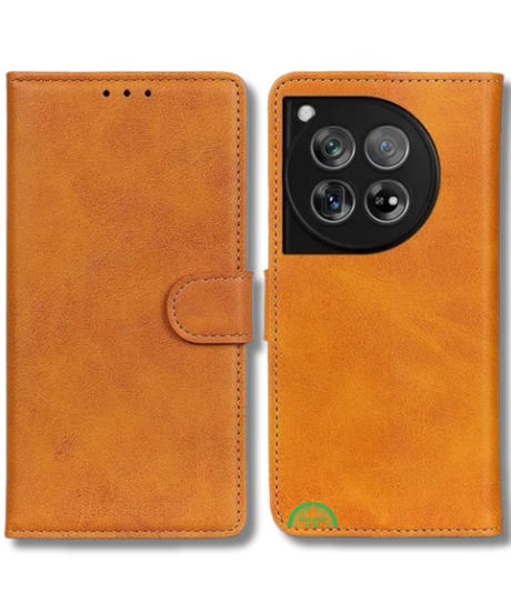 Bookcase Hoesje voor OnePlus 12 Vintage Leer Look met Magnetische Sluiting