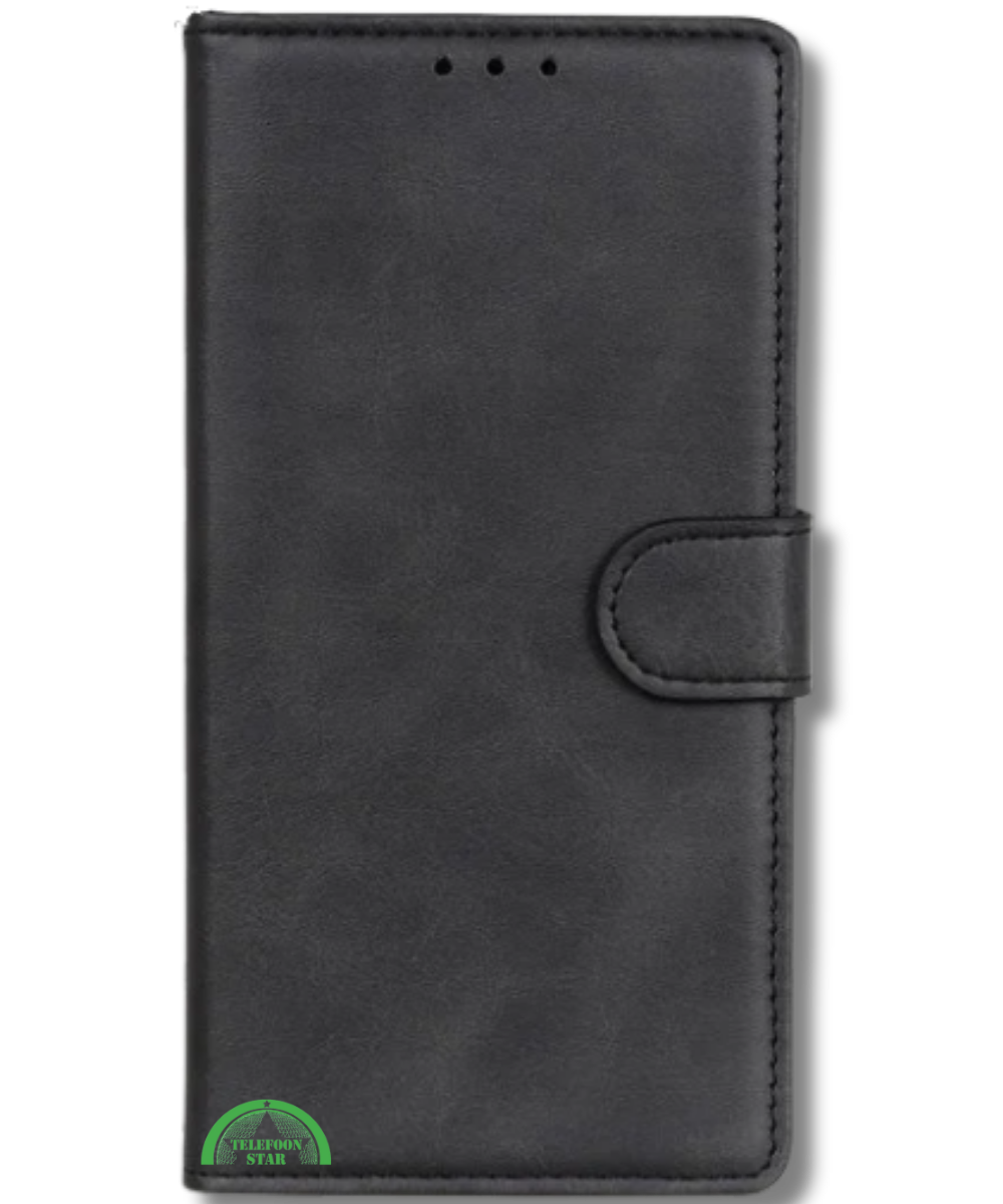 Bookcase Hoesje voor OnePlus 12 Zwart Vintage Leer Look met Magnetische Sluiting