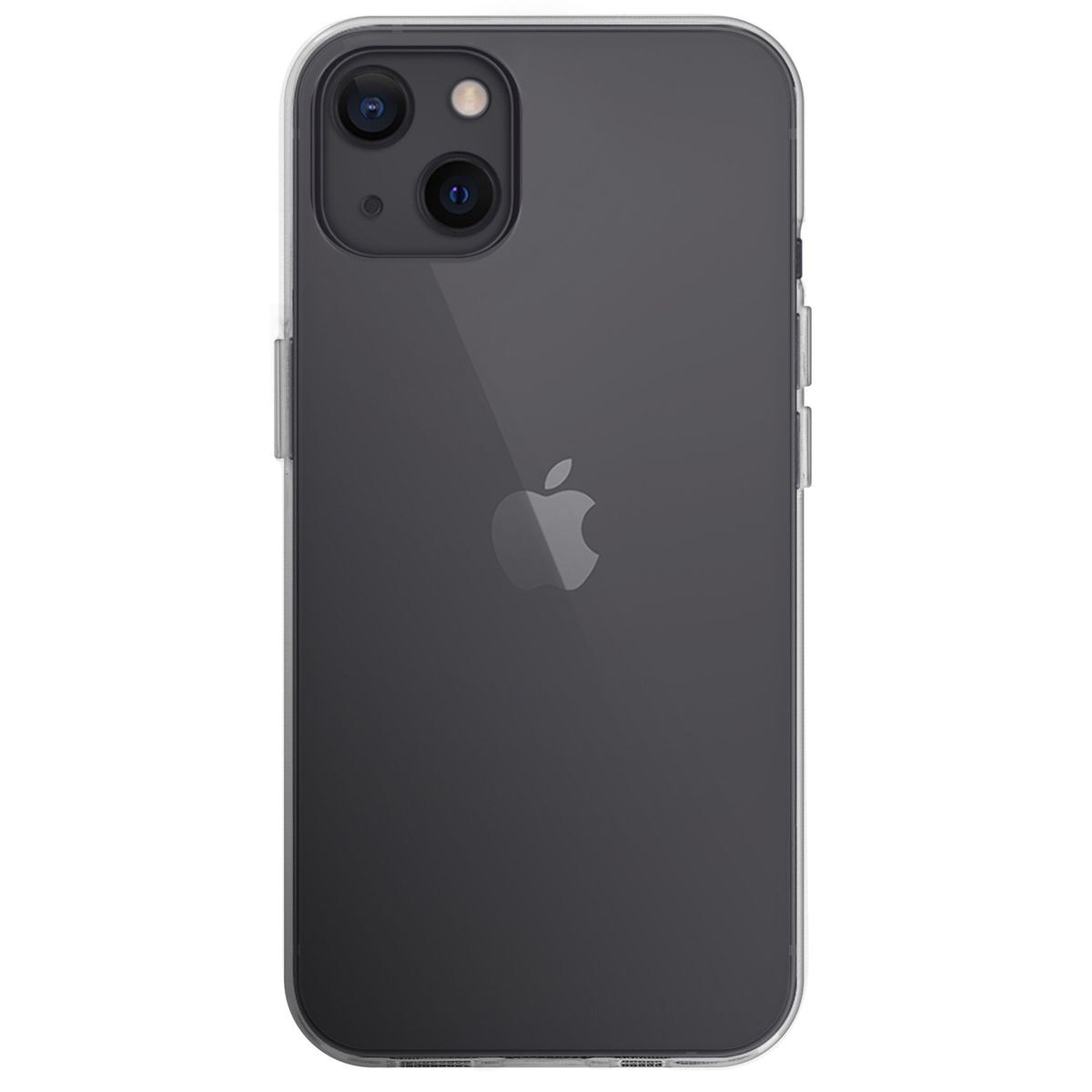 iPhone 13 hoesje Apple siliconen bumper transparant Zwart case &ndash; shock prof hoesje voor iPhone 13 geschikt voor magsafe