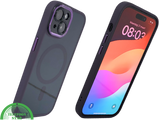 iPhone 15 Hoesje &ndash; Paars met Transparante Back &amp; MagSafe | Elegant &amp; Effici&euml;nt