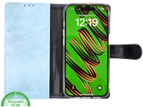 Lichtblauw Bookcase Hoesje iPhone 15 Pro &ndash; Fris &amp; Functioneel | Telefoonstar.nl