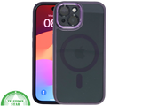 iPhone 15 Hoesje &ndash; Paars met Transparante Back &amp; MagSafe | Elegant &amp; Effici&euml;nt