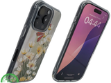 iPhone 16 Pro Max Transparant Hoesje Met Bloemen En Vlinder Elegante Achterkant Bescherming