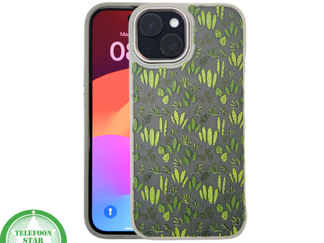 iPhone 15 Plus Hoesje Botanisch Design &ndash; Stevige Bescherming met Natuurlijke Uitstraling