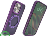 Paars iPhone 15 Pro Hoesje met Ringhouder &ndash; MagSafe &amp; Kickstand | Telefoonstar.nl