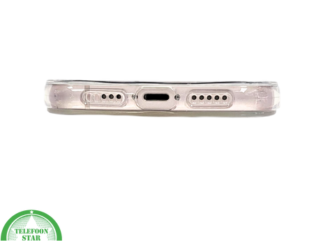 ClearMag Halo &ndash; Transparant iPhone 13 / 14 Hoesje met Witte Magneetring | Telefoonstar.nl