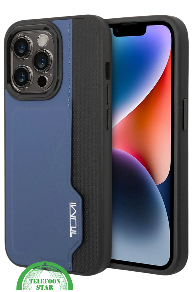 Hoesje voor iPhone 16 Pro Max Robuust Hoesje Blauw-Zwart &ndash; Sterke Bescherming met Stijlvolle Afwerking