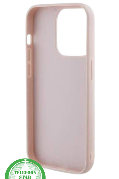Roze Elegant Hoesje met Goud Detail iPhone 15 Pro Max
