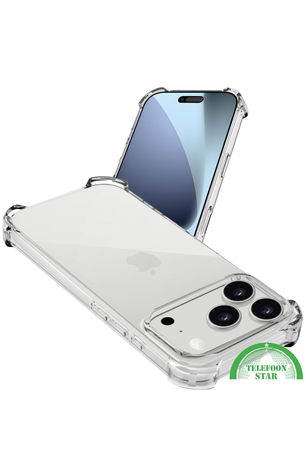 Transparant Antishock Hoesje voor iPhone 17 Pro Max&ndash; Silicone, Flexibel, Helder &amp; Extra Sterk | Telefoonstar