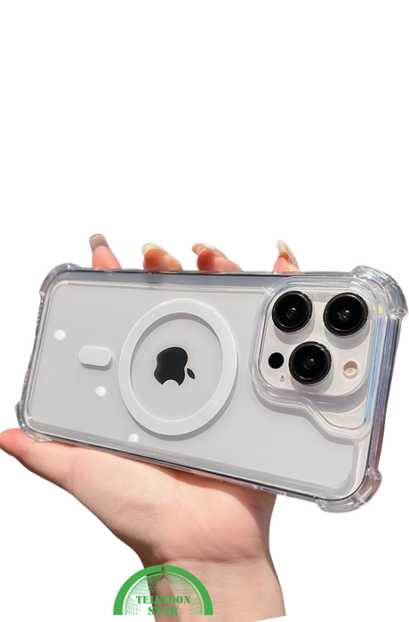 MagSafe Hoesje voor iPhone 16 Pro max Silicone &ndash; Transparant, Flexibel &amp; Compatible | Telefoonstar