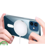 Hoesje voor iPhone 12 Silicone, Slank, Sterk &amp; Transparant MagSafe
