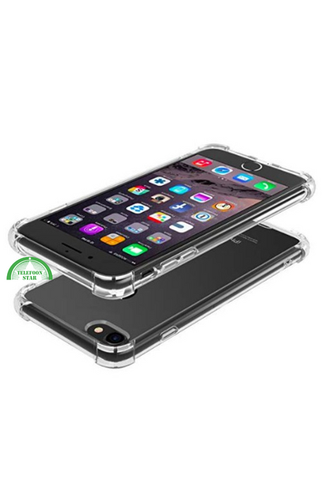 Hoesje voor iPhone SE 2022 Shockproof Transparante Cover &ndash; Slank, Gripvast &amp; Beschermend