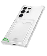 Transparant Hoesje voor Samsung S23 Ultra met Kaartvak, Praktisch, Slank & Shockproof