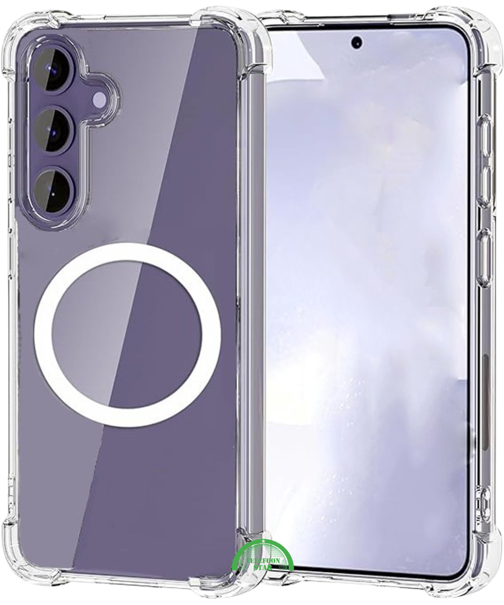 Hoesje voor Samsung Galaxy S23 Plus transparant TPU, Slank, Sterk & MagSafe-Compatibel