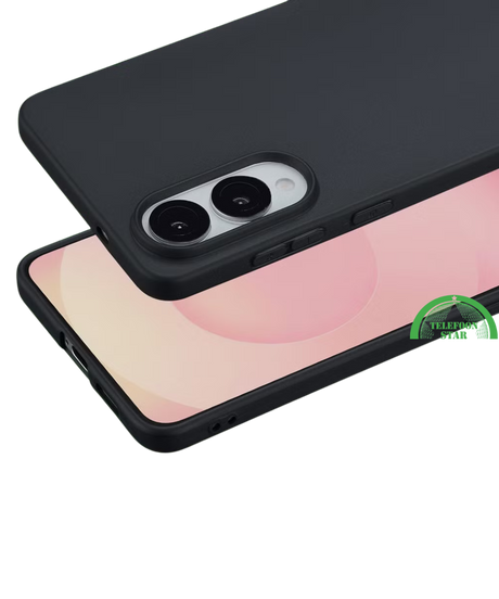Zwart Hoesje voor Samsung S25 Edge – Slank, Gripvast & Krasbestendig