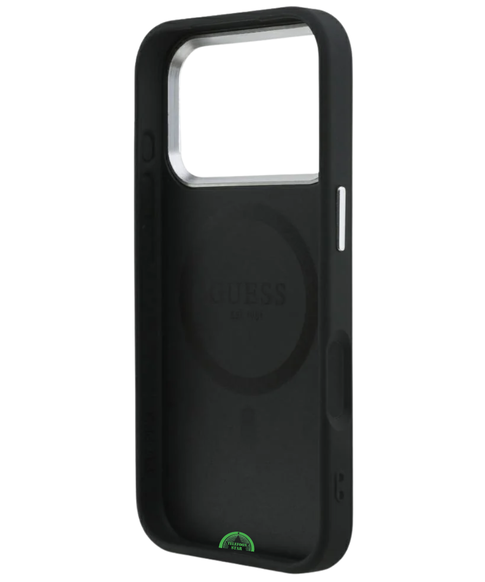 Hoesje voor iPhone 17 Pro Max Zwart Guess Slank, stevig en nauwkeurig