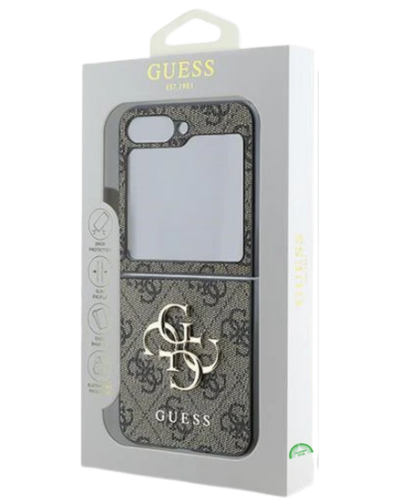 Hoesje voor Samsung Z Flip 7 FE Bruin Guess slank en lichtgewich