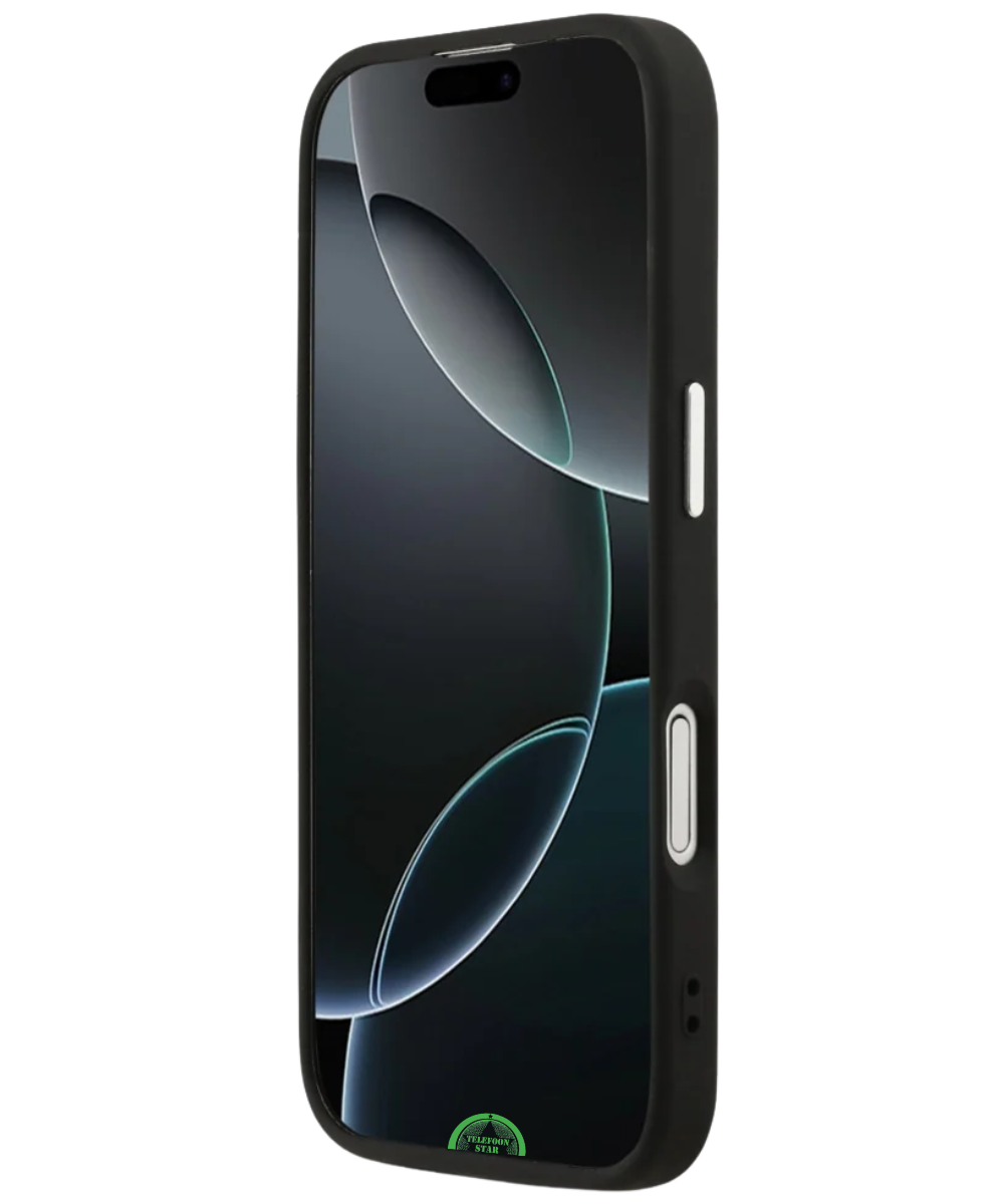 Hoesje voor iPhone 17 Pro Zwart met Grip &amp; Camera-rand