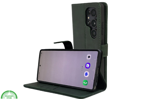 Hoesje voor Samsung Galaxy S26 Ultra Olijfgroen Boekcase