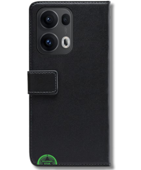 Hoesje voor Oppo Reno 13 Pro Zwart Bookcase Premium kunstleer volledig
