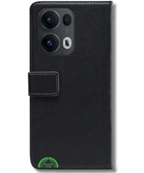 Hoesje voor Oppo Reno 13 Pro Zwart Bookcase Premium kunstleer volledig