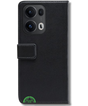 Hoesje voor Oppo Reno 13 Pro Zwart Bookcase Premium kunstleer volledig