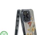 iPhone 16 Pro Max Transparant Hoesje Met Bloemen En Vlinder Elegante Achterkant Bescherming