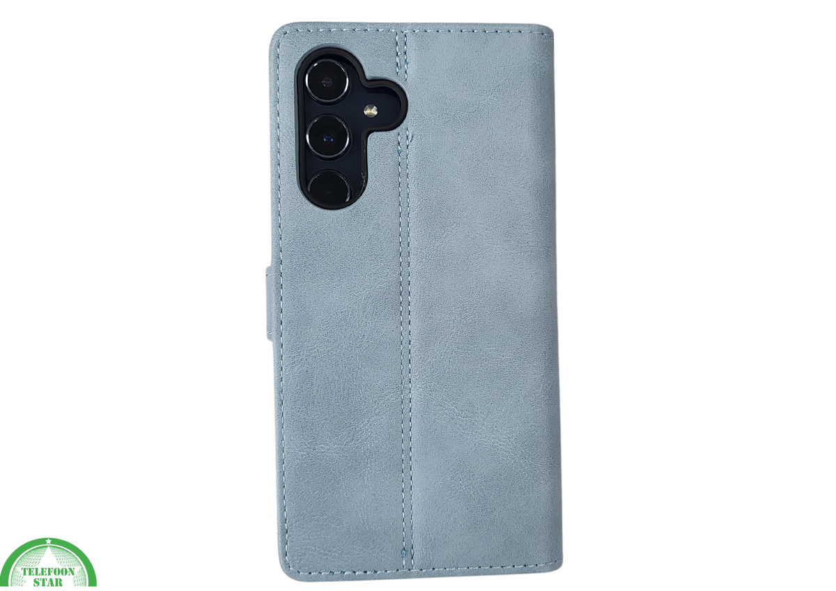 Hoesje voor Samsung Galaxy S26 plus Boek Case Leer Blauw