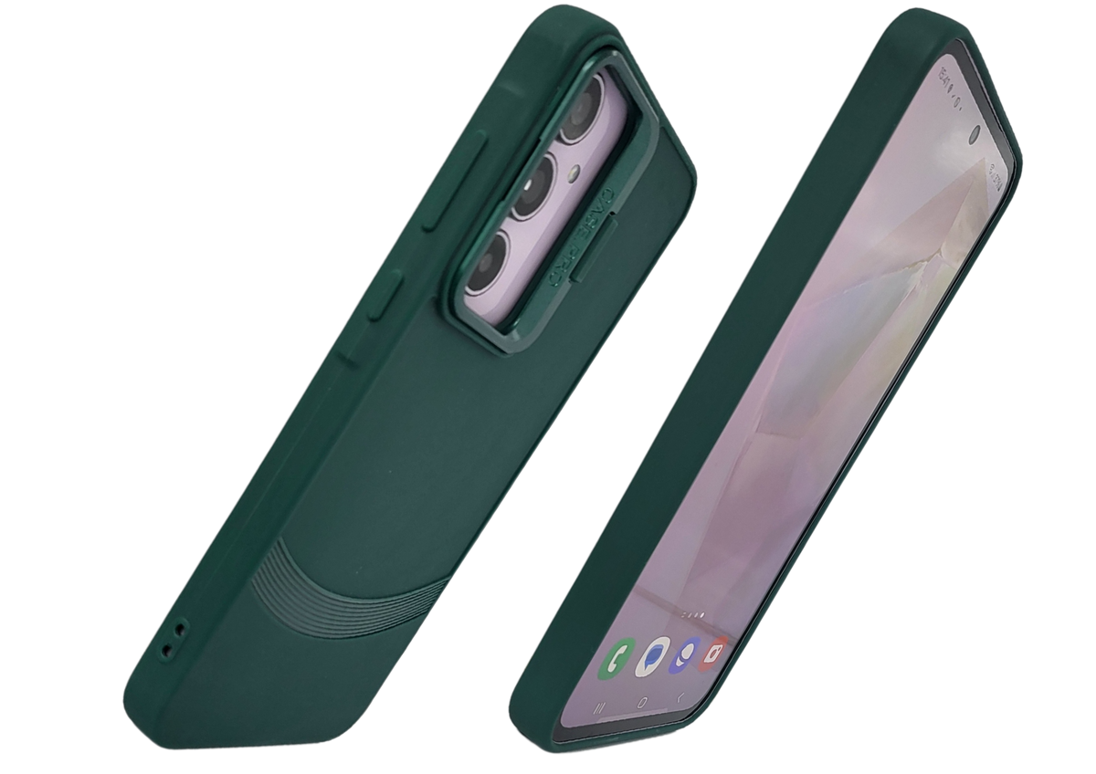 Hoesje voor Samsung A57 Groen met Camera Slider