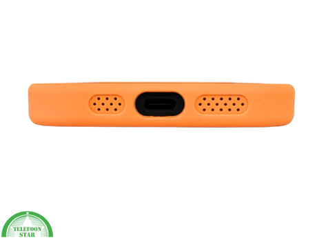 iPhone 16 Pro Oranje Hoesje Met Transparante Achterkant Stevige Bescherming