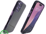 iPhone 16 hoesje lila transparant met schokbestendige bescherming en slank design