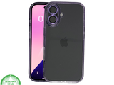 iPhone 16 hoesje lila transparant met schokbestendige bescherming en slank design