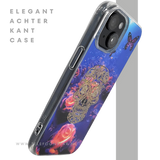 iPhone 15 Plus Hoesje &ndash; Neon Skull &amp; Vlinder Design | Creatief, Stoer &amp; Beschermend