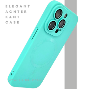 Turquoise MagSafe iPhone 15 Pro Max Hoesje &ndash; Fris &amp; Slank Design | Telefoonstar.nl