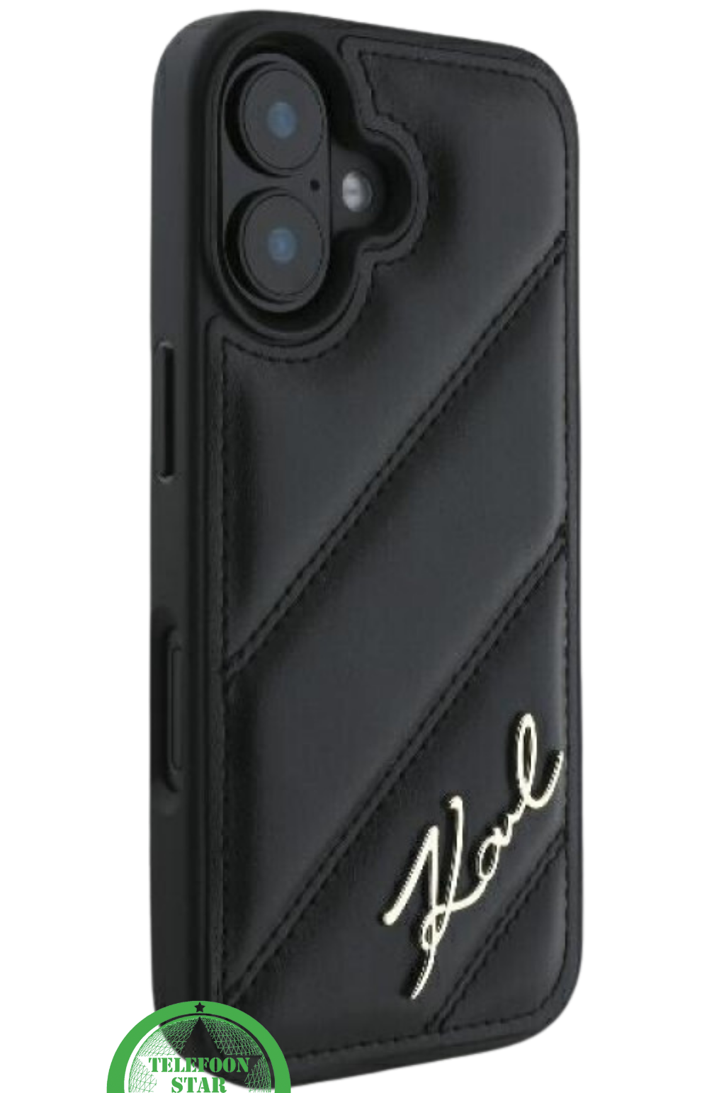 Hoesje voor iPhone 16 Zwart Leren &ndash; Luxe, Bescherming en Tijdloze Klasse