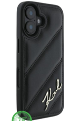 Hoesje voor iPhone 16 Zwart Leren &ndash; Luxe, Bescherming en Tijdloze Klasse