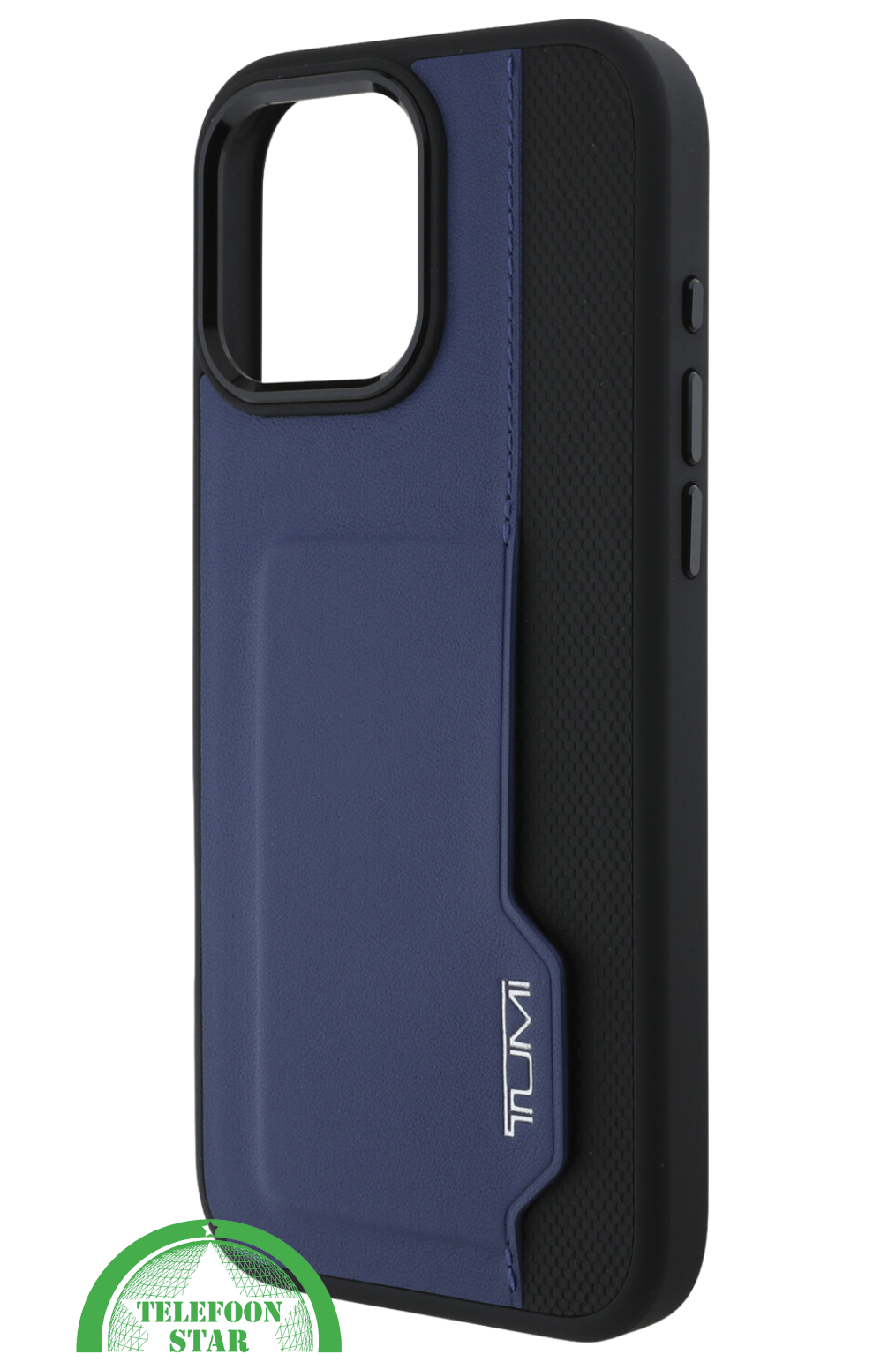 Hoesje voor iPhone 16 Pro Max Robuust Hoesje Blauw-Zwart &ndash; Sterke Bescherming met Stijlvolle Afwerking