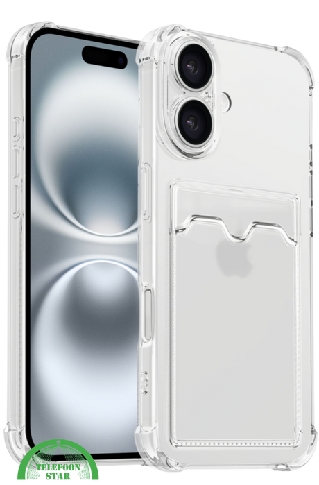 Transparant Hoesje &ndash; Geschikt voor iPhone 17 - Silicone, Geschikt voor MagSafe &ndash; Slank, Sterk en Shock proof - Telefoonstar