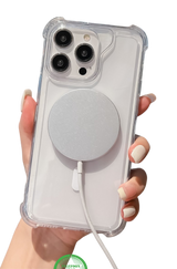 MagSafe Hoesje voor iPhone 16 Pro max Silicone &ndash; Transparant, Flexibel &amp; Compatible | Telefoonstar