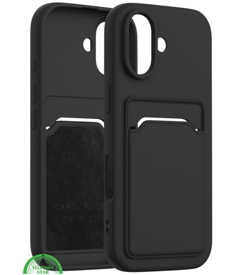 Hoesje voor iPhone 16 Plus Backcover met Pasjesvak - Extra Bescherming &amp; Extra Gemak