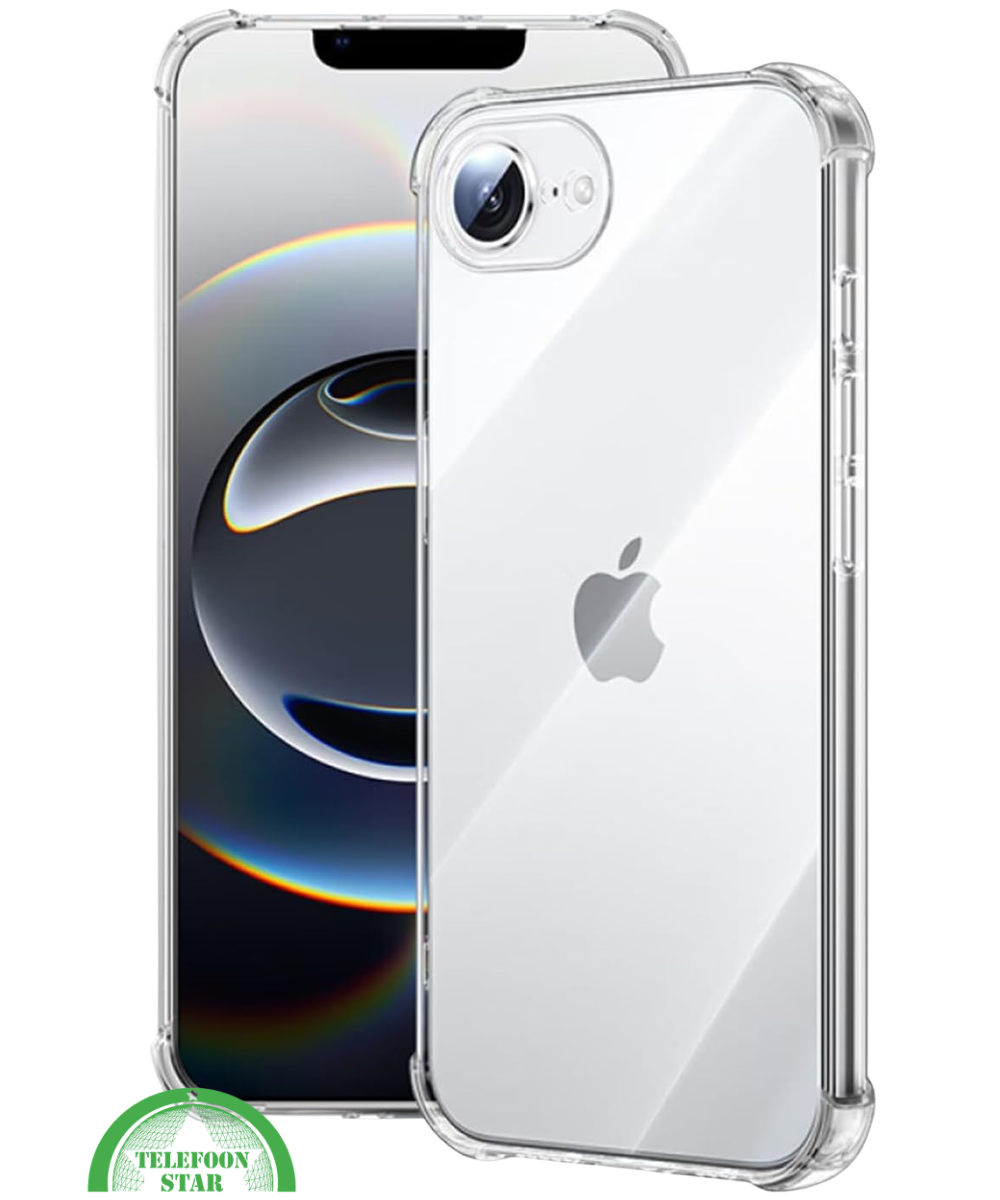 Silicone Hoesje voor iPhone 16E Anti-Shock TPU, Slank, Schokbestendig &amp; Helder Design