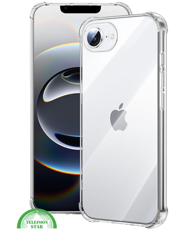 Silicone Hoesje voor iPhone 16E Anti-Shock TPU, Slank, Schokbestendig &amp; Helder Design