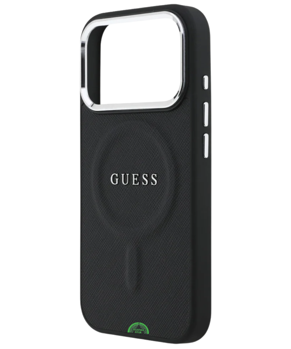 Hoesje voor iPhone 17 Pro Max Zwart Guess Slank, stevig en nauwkeurig